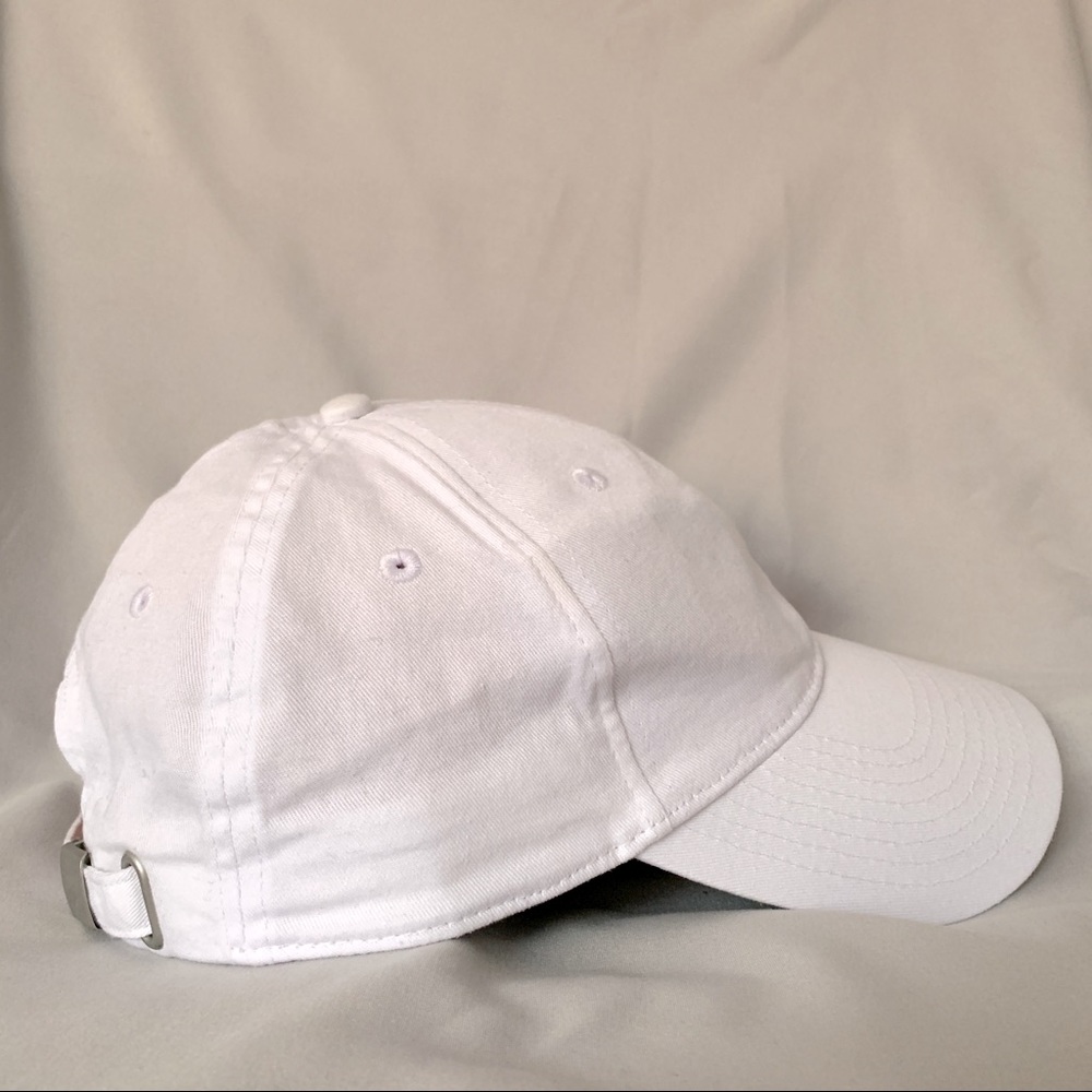 Classic Adjustable Cotton Twill Baseball Cap in White - Accessories, Hats (O/S) - Picture 3 of 3
